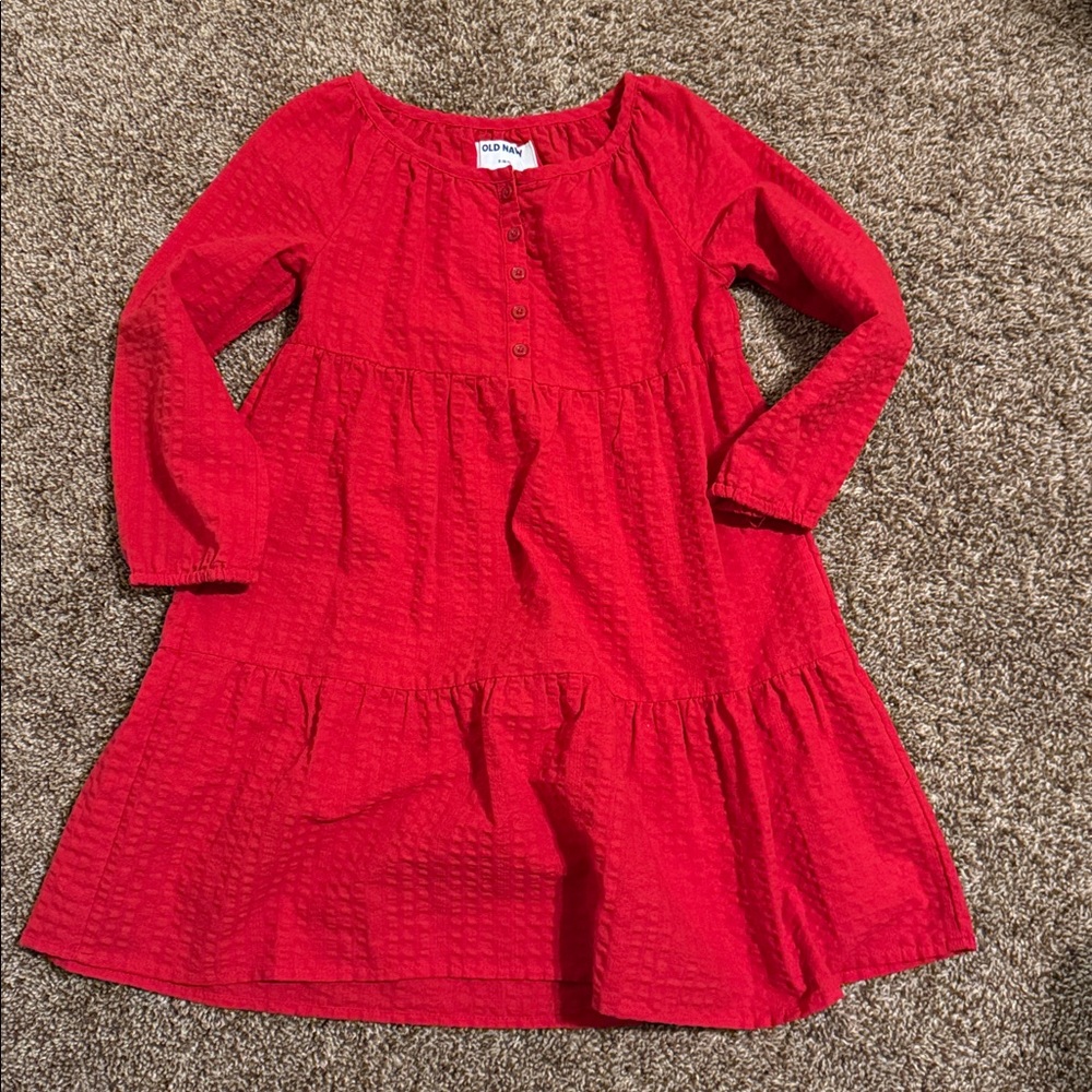 Old Navy Long Sleeve Red Dress